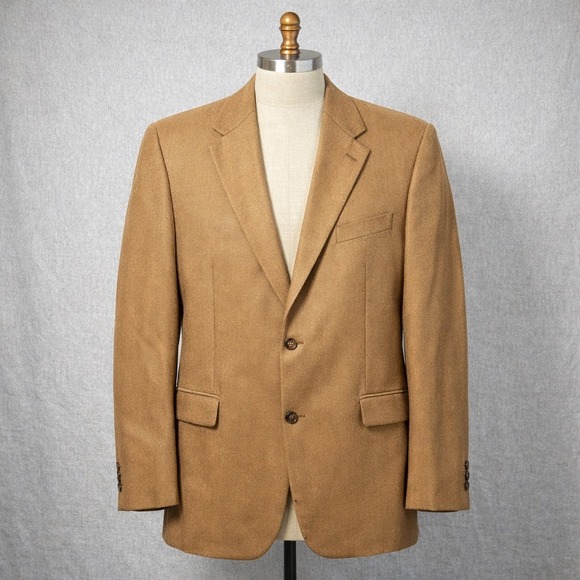 Ralph Lauren Blue Label Mens 46L Blazer Wool Cashmere Camel Sport Coat Canada